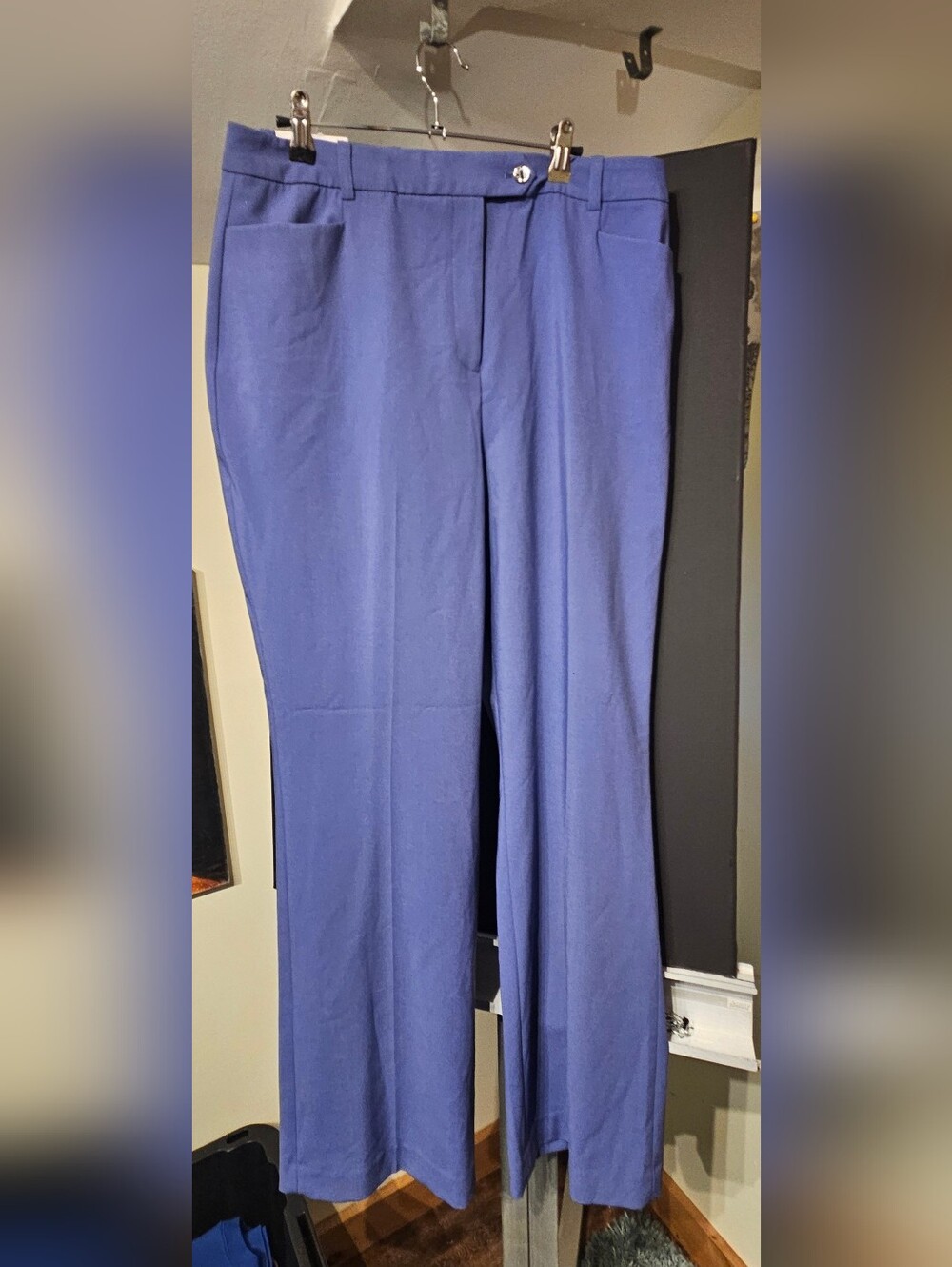 Calvin Klein Womans Classic Purple Dress Pants